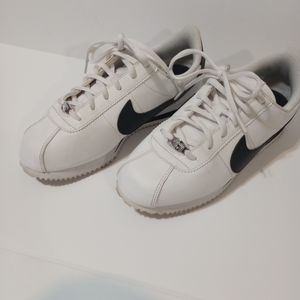 Nike Cortez White/Black Sneakers 6Y (Women's 8)